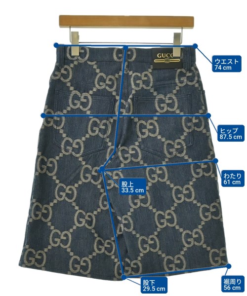 GUCCI（グッチ）ショートパンツ 紺 サイズ:28(S位) メンズ/2200702886027