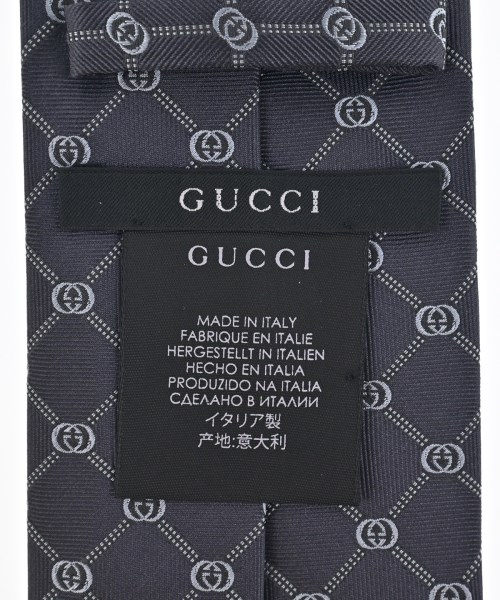 GUCCI（グッチ）ネクタイ グレー サイズ:- メンズ/2200703756022