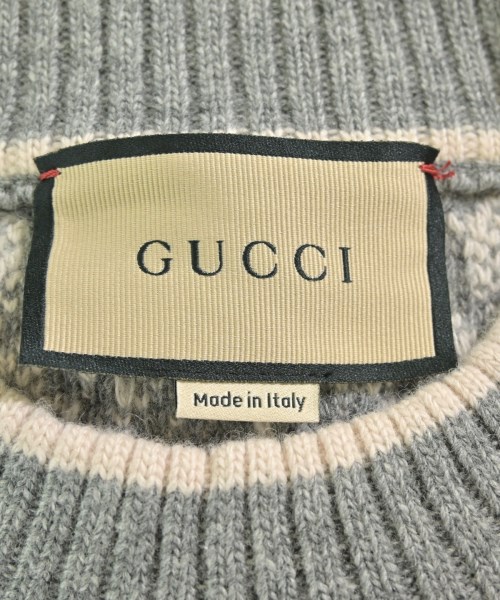 GUCCI（グッチ）ニット・セーター グレー サイズ:M レディース/2200703891013
