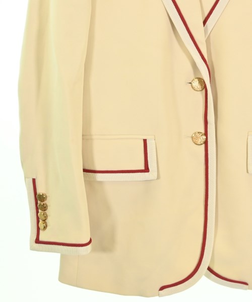 GUCCI（グッチ）テーラードジャケット ベージュ サイズ:38(S位) レディース/2200704025011