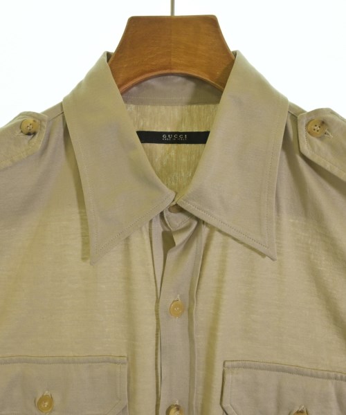 GUCCI（グッチ）カジュアルシャツ ベージュ サイズ:S メンズ/2200704336223