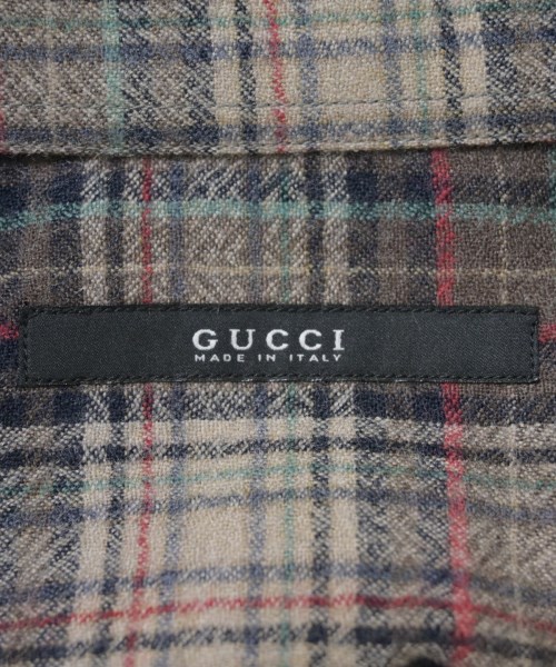 GUCCI（グッチ）カジュアルシャツ 茶 サイズ:40(L位) メンズ/2200704336278