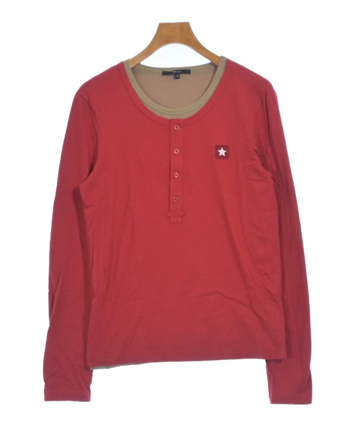 グッチ　カットソー GUCCI（グッチ）Tシャツ・カットソー 赤 サイズ:M メンズ