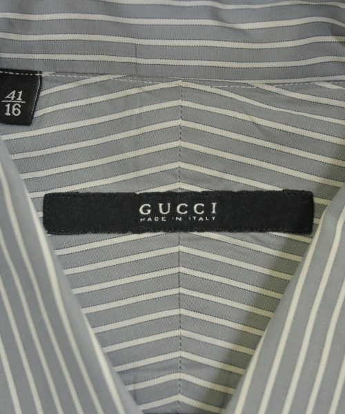 GUCCI（グッチ）ドレスシャツ グレー サイズ:41(XL位) メンズ/2200703929259