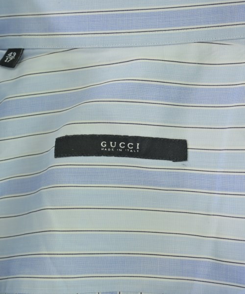 GUCCI（グッチ）ドレスシャツ 青 サイズ:43(XXL位) メンズ/2200703929662