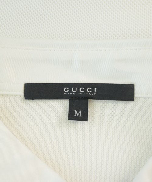 GUCCI（グッチ）ポロシャツ 白 サイズ:M メンズ/2200703994509