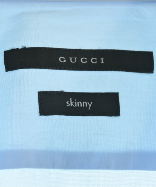 GUCCI（グッチ）ドレスシャツ 青 サイズ:39(M位) メンズ/2200704297845