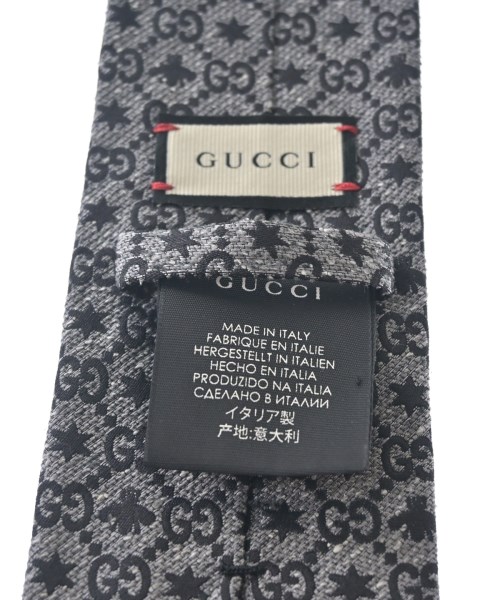 GUCCI（グッチ）ネクタイ グレー サイズ:- メンズ/2200704604445