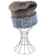 GUCCI（グッチ）ニットキャップ・ビーニー 青 サイズ:M メンズ/2200707053042