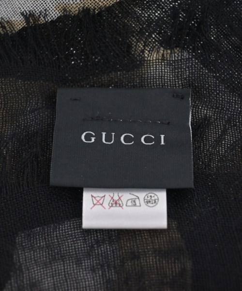GUCCI（グッチ）ストール 黒 サイズ:- レディース/2200707173061
