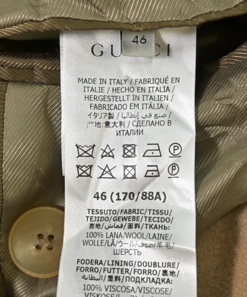GUCCI（グッチ）ジャケット ベージュ サイズ:46(M位) メンズ/2200708843017