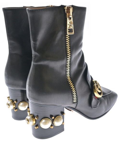 GUCCI（グッチ）ブーツ 黒 サイズ:EU38(24.5cm位) レディース/2200708481011