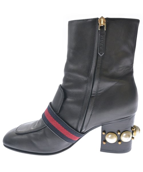 GUCCI（グッチ）ブーツ 黒 サイズ:EU38(24.5cm位) レディース/2200708481011