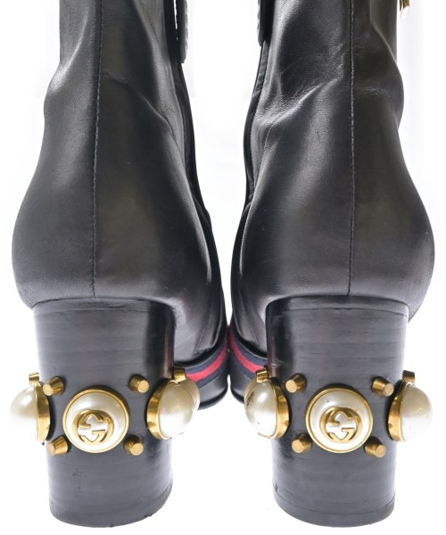 GUCCI（グッチ）ブーツ 黒 サイズ:EU38(24.5cm位) レディース/2200708481011