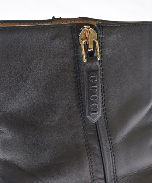 GUCCI（グッチ）ブーツ 黒 サイズ:EU38(24.5cm位) レディース/2200708481011