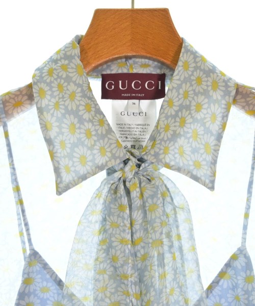 GUCCI（グッチ）ブラウス 青 サイズ:36(XS位) レディース/2200709642039