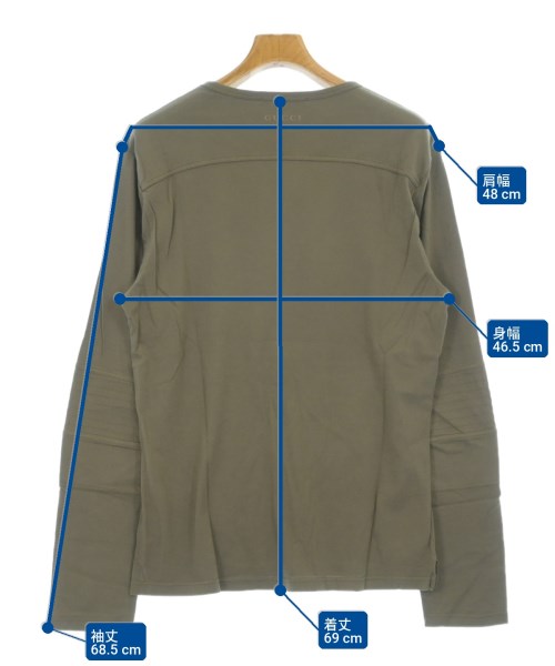 GUCCI（グッチ）Tシャツ・カットソー カーキ サイズ:M メンズ/2200709381303