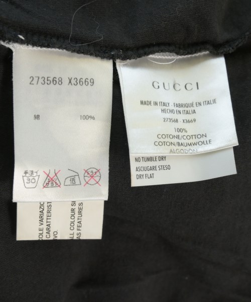 GUCCI（グッチ）Tシャツ・カットソー 黒 サイズ:M メンズ/2200709381341