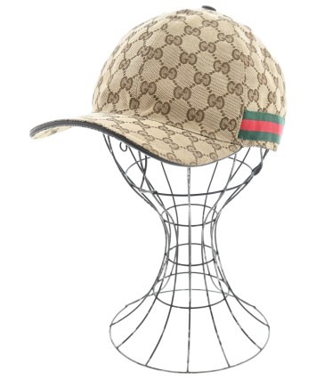 み*か様 GUCCI ベージュ GGパターン キャップ GUCCI（グッチ）キャップ ベージュ サイズ:XL メンズ/2200662653011