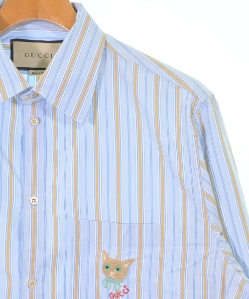 GUCCI（グッチ）カジュアルシャツ 青 サイズ:41(XL位) メンズ/2200662985037