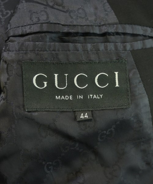 GUCCI（グッチ）テーラードジャケット 黒 サイズ:44(L位) レディース/2200663043019