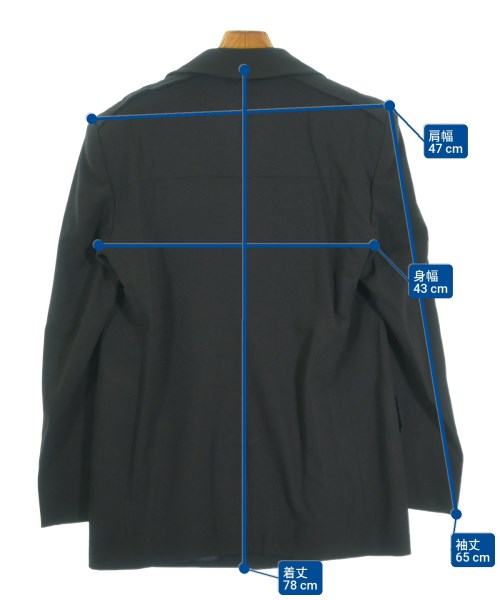 GUCCI（グッチ）テーラードジャケット 黒 サイズ:44(L位) レディース/2200663043019