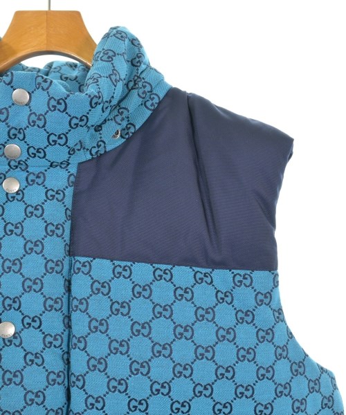 GUCCI（グッチ）ダウンジャケット/ダウンベスト 青 サイズ:48(L位) メンズ/2200663591015