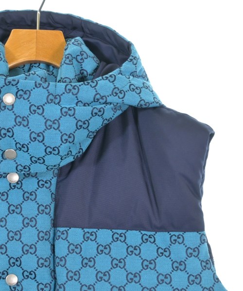 GUCCI（グッチ）ダウンジャケット/ダウンベスト 青 サイズ:48(L位) メンズ/2200663591015