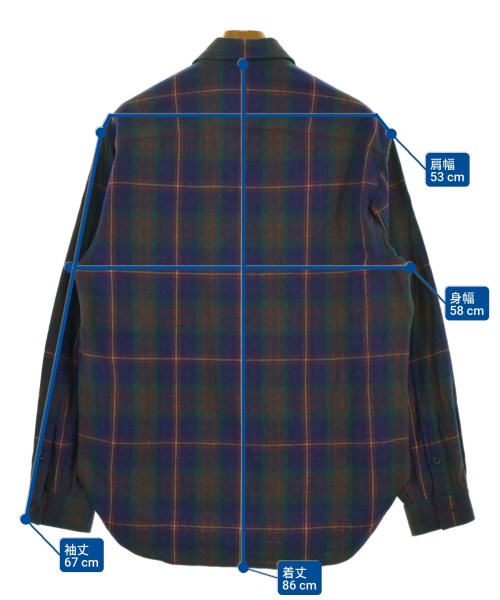 GUCCI（グッチ）カジュアルシャツ 紺 サイズ:48(L位) メンズ/2200664391058