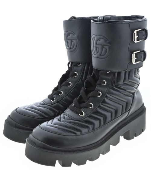 GUCCI(グッチ)ブーツ 黒 サイズ:EU36 1/2(23cm位)/2200661137062