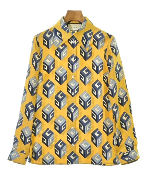 GUCCI(グッチ)ブラウス 黄 サイズ:36(XS位)/2200664609023