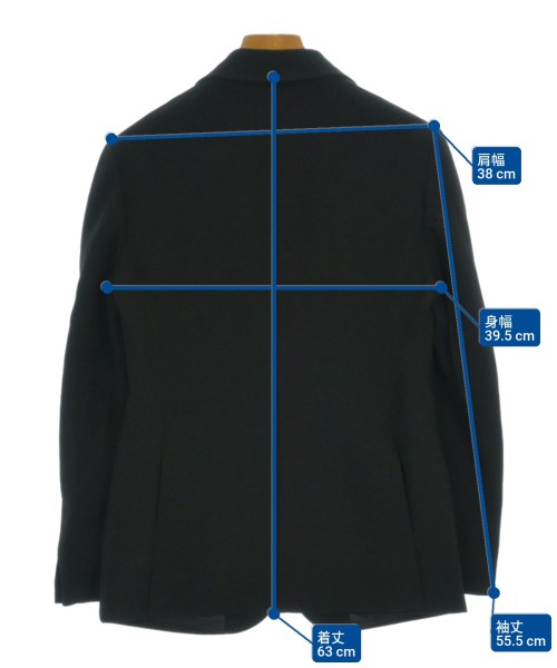 GUCCI（グッチ）テーラードジャケット 黒 サイズ:38(S位) レディース/2200664898052