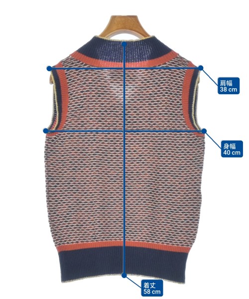 GUCCI（グッチ）ベスト オレンジ サイズ:S レディース/2200664898106