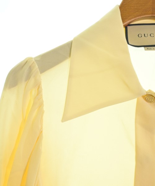 GUCCI（グッチ）ブラウス 黄 サイズ:36(XS位) レディース/2200664898151