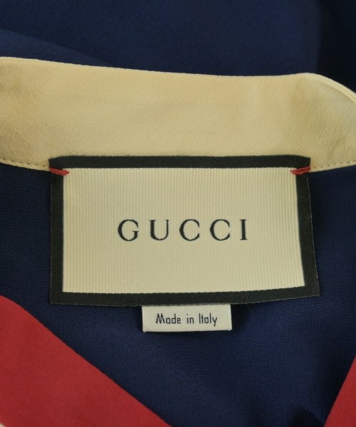 GUCCI（グッチ）ブラウス 紺 サイズ:38(S位) レディース/2200664898175