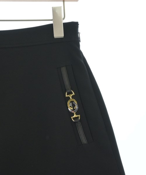 GUCCI（グッチ）ひざ丈スカート 黒 サイズ:40(M位) レディース/2200664898205