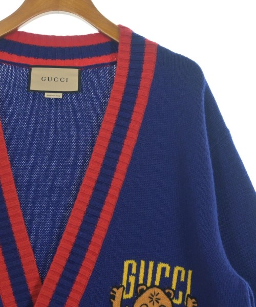 GUCCI（グッチ）カーディガン 青 サイズ:L レディース/2200665174056