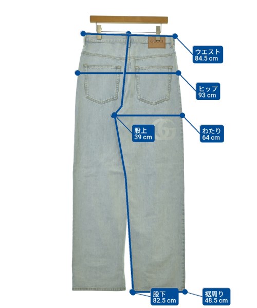 GUCCI（グッチ）デニムパンツ 青 サイズ:32(L位) メンズ/2200665227073