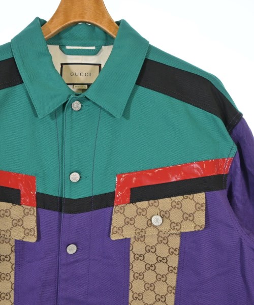 GUCCI（グッチ）デニムジャケット 紫 サイズ:52(XXL位) メンズ/2200665499043
