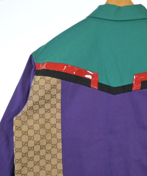 GUCCI（グッチ）デニムジャケット 紫 サイズ:52(XXL位) メンズ/2200665499043