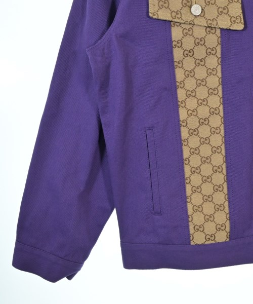 GUCCI（グッチ）デニムジャケット 紫 サイズ:52(XXL位) メンズ/2200665499043