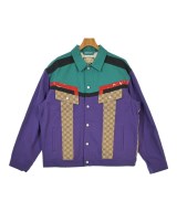 GUCCI（グッチ）デニムジャケット 紫 サイズ:52(XXL位) メンズ/2200665499043