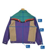 GUCCI（グッチ）デニムジャケット 紫 サイズ:52(XXL位) メンズ/2200665499043