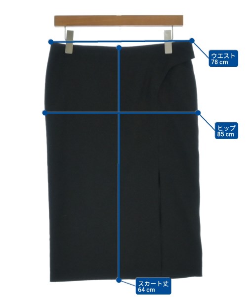 GUCCI（グッチ）ひざ丈スカート 黒 サイズ:40(M位) レディース/2200663116072