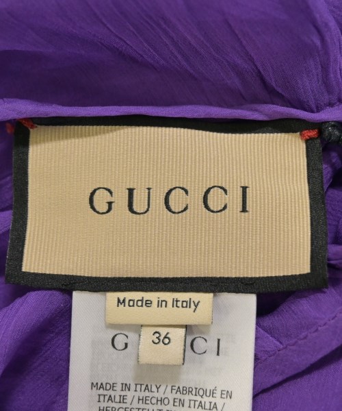 GUCCI（グッチ）ワンピース 紫 サイズ:36(S位) レディース/2200665818158