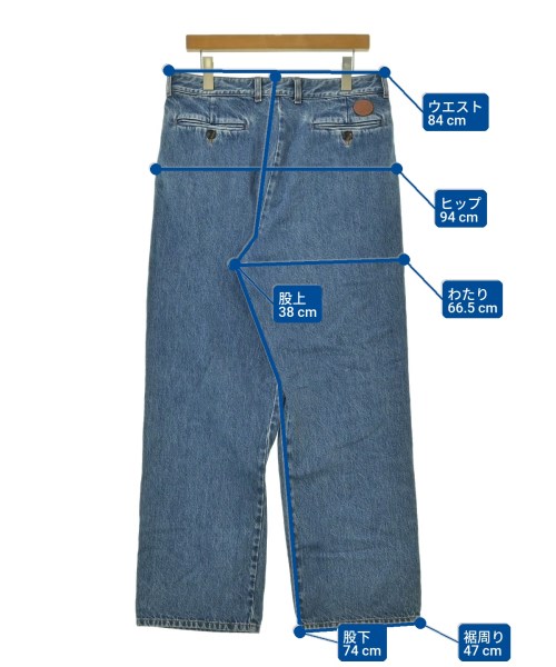 GUCCI（グッチ）デニムパンツ 青 サイズ:48(L位) メンズ/2200666344021
