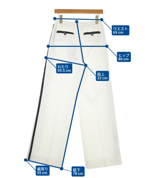 GUCCI（グッチ）スウェットパンツ 白 サイズ:42(XS位) メンズ/2200666571014