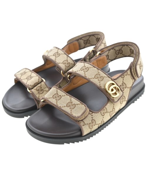 GUCCI(グッチ)サンダル ベージュ サイズ:EU37(23.5cm位)/2200666977069