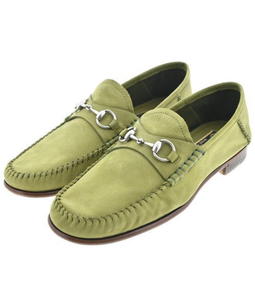 GUCCI(グッチ)ドレスシューズ/ローファー 緑 サイズ:37(23.5cm位)/2200666977083