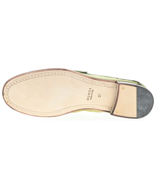 GUCCI（グッチ）ドレスシューズ/ローファー 緑 サイズ:37(23.5cm位) レディース/2200666977083
